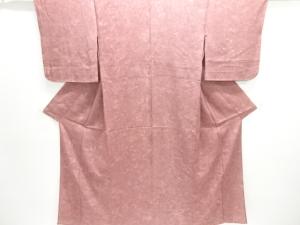 縦絽抽象模様小紋着物